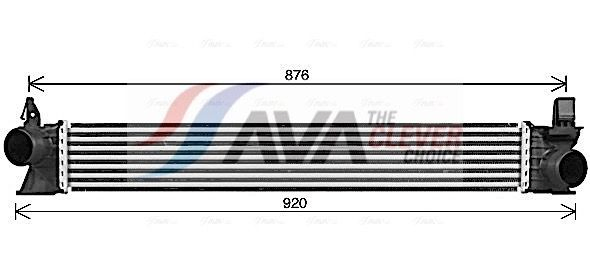 Система охолодження наддувочного повітря AVA FT4482 ціна, від 136.54 USD